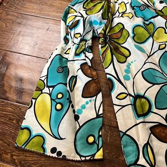 Le’ Za Me Retro Floral Whimsical Print Princess Sleeve Dress, size 6X - Picture 2 of 6